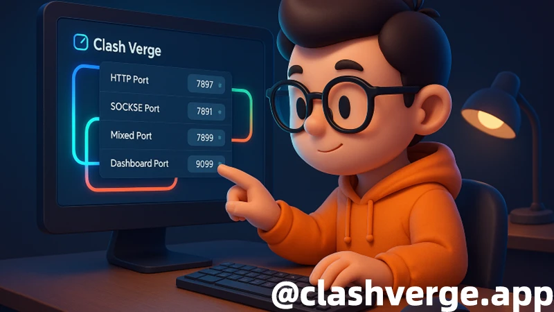clash verge change port